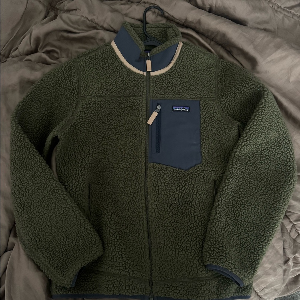 Patagonia Olive and Charcoal Performance Jacket
